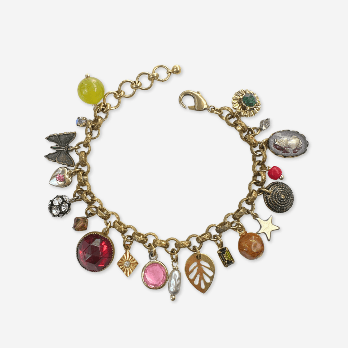 
                  
                    Repurposed vintage mixed charm bracelet - Curated Home Decor
                  
                