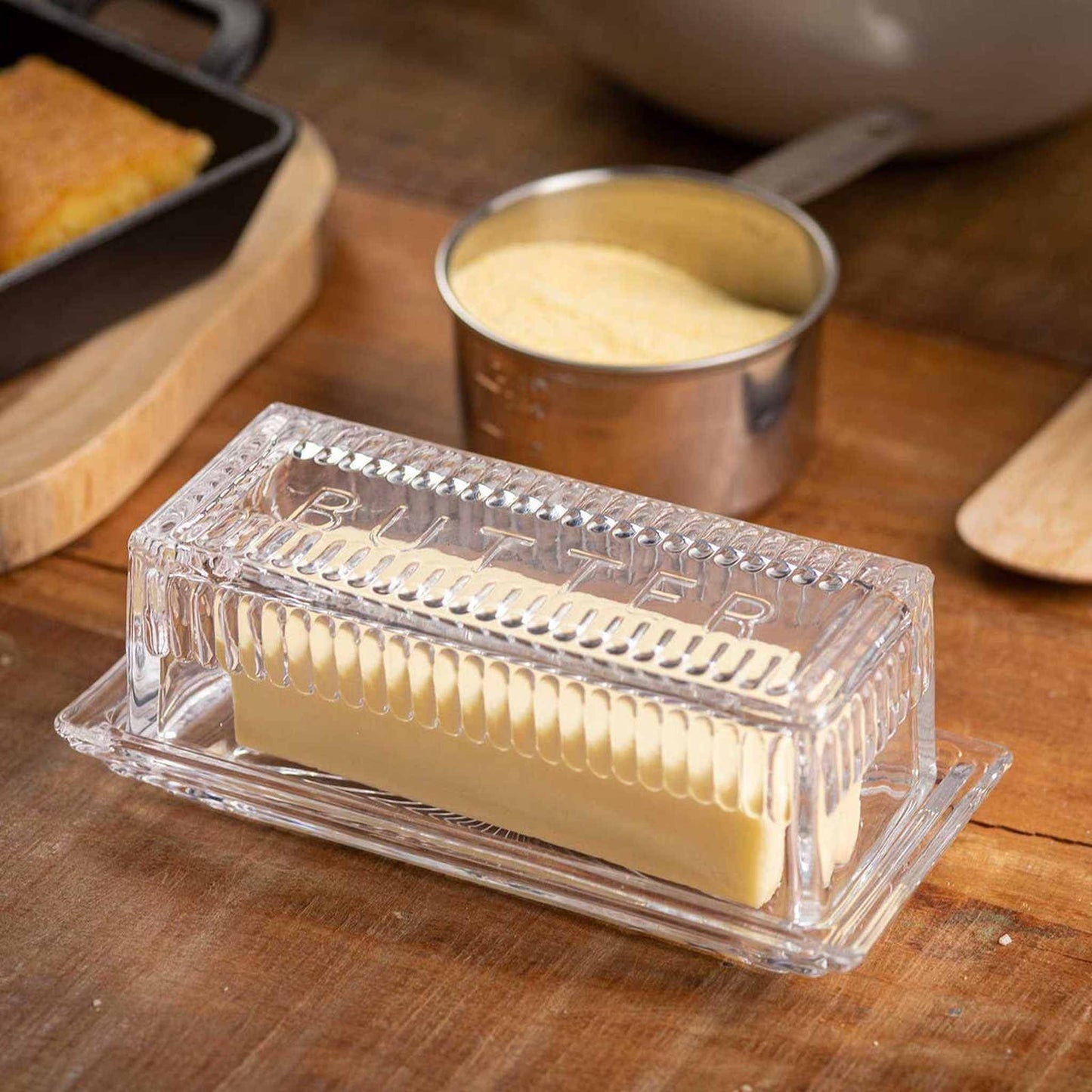 
                  
                    Embossed Butter Dish - Curated Home Decor
                  
                