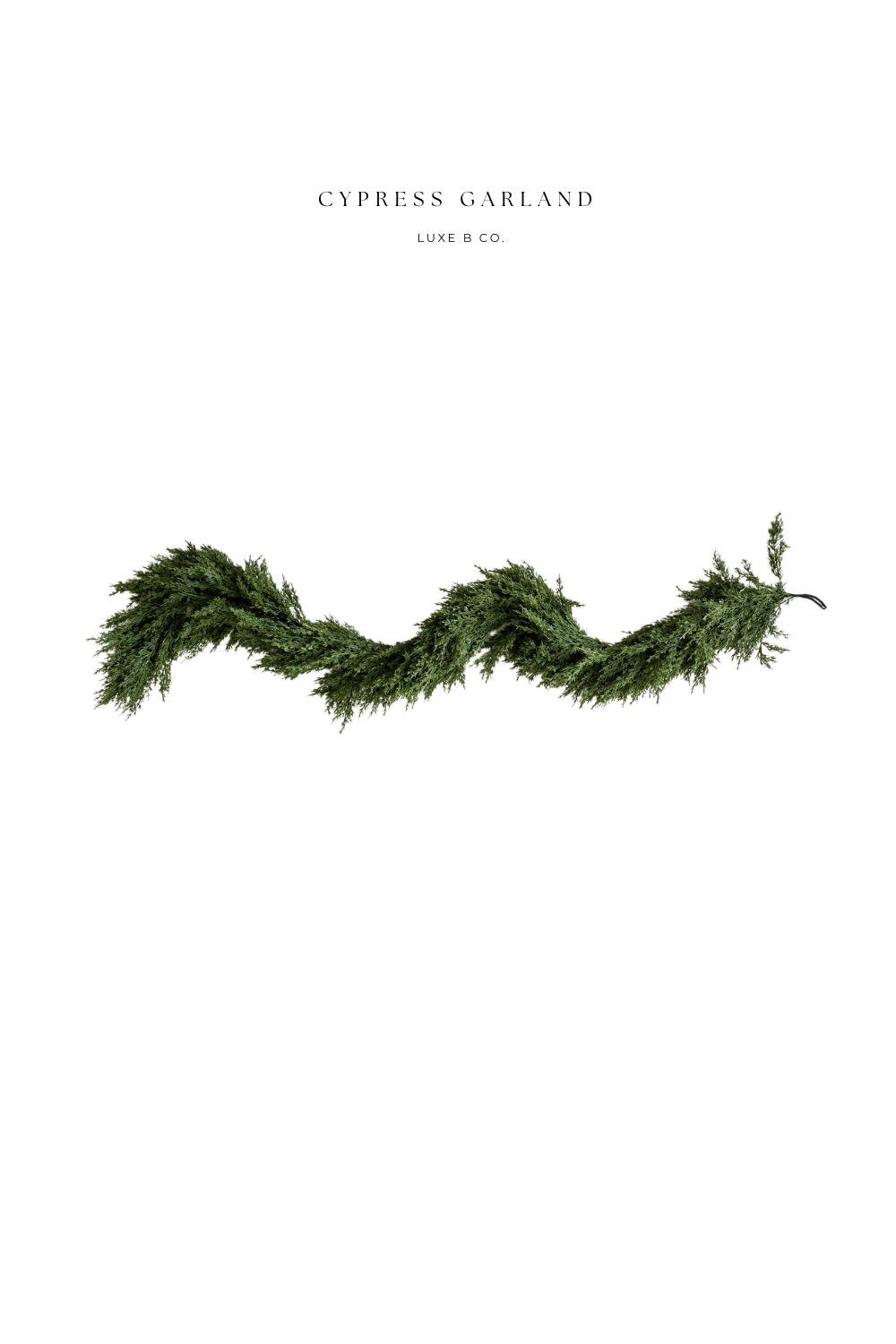 
                  
                    Cypress Pine Real Touch Garland, 6 ft LED Pre-Lit (Pre-Order: Ships Late September) - Curated Home Decor
                  
                