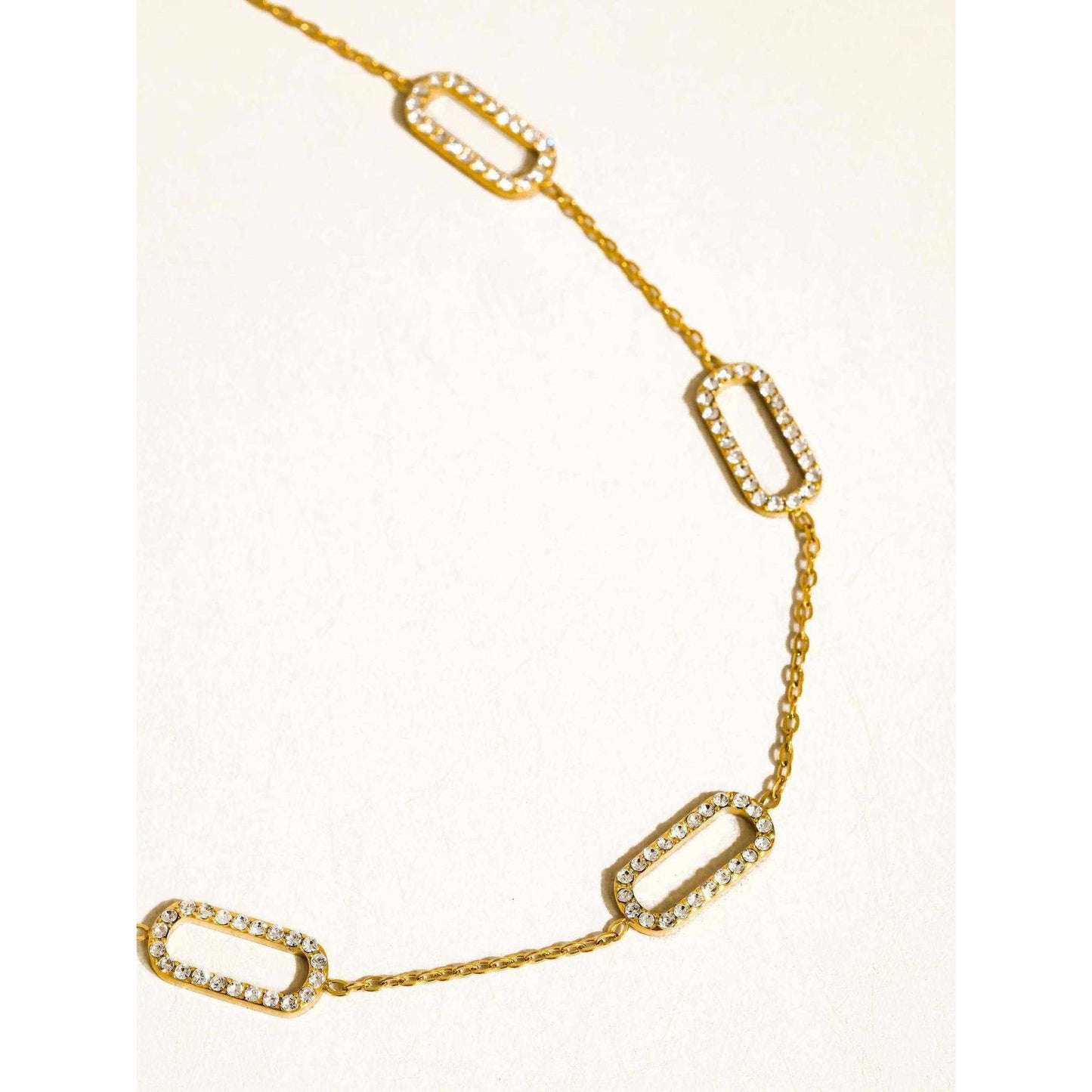 
                  
                    Burnisse 18K Gold Non - Tarnish Dainty Geometric Chain Necklace - Curated Home Decor
                  
                
