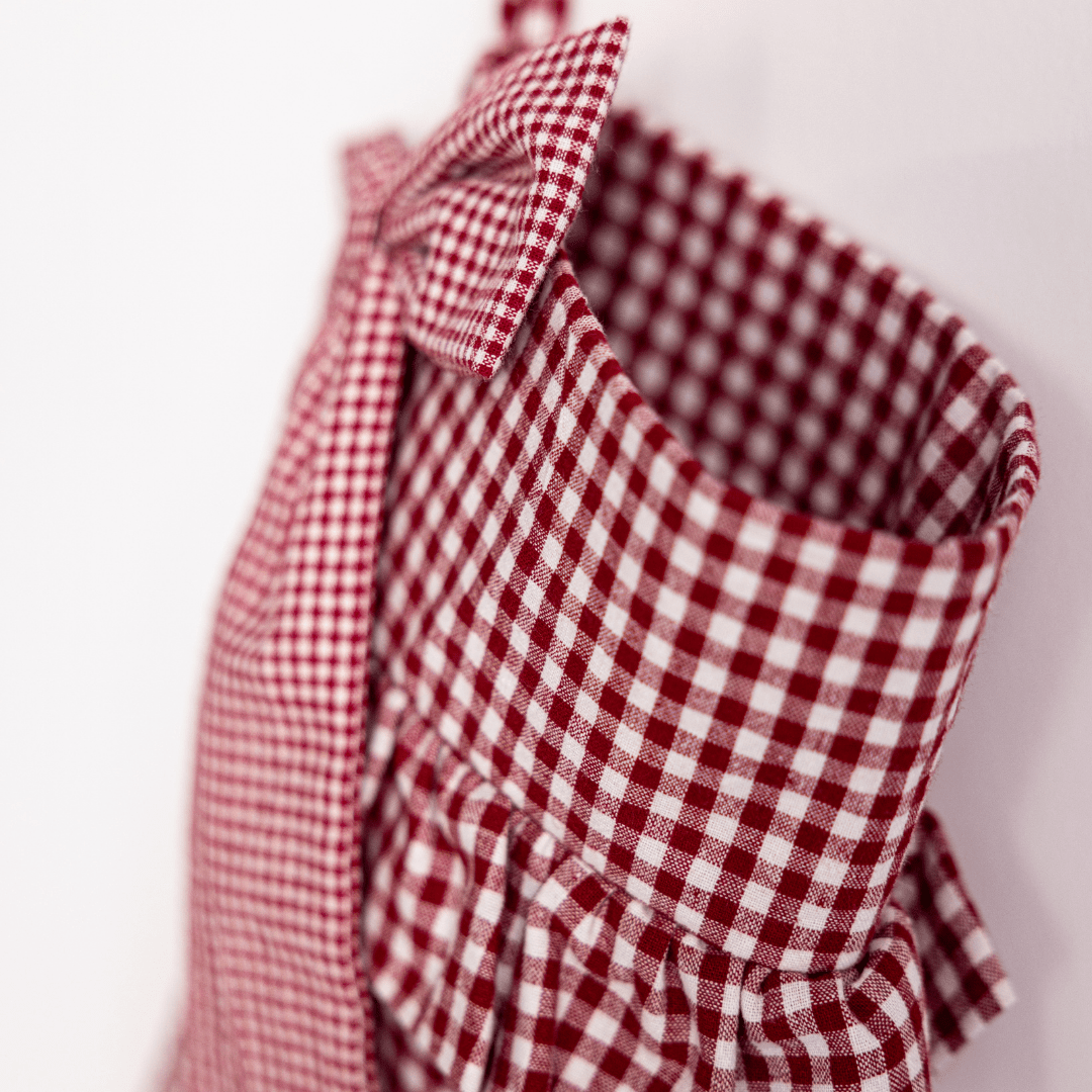 
                  
                    Red Gingham Bow Stocking (Pre-Order: Ships Late September) - Curated Home Decor
                  
                