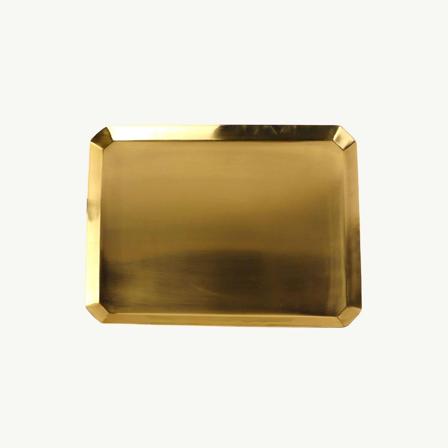 Brass Octagonal Tray Brass Large - Curated Home Decor