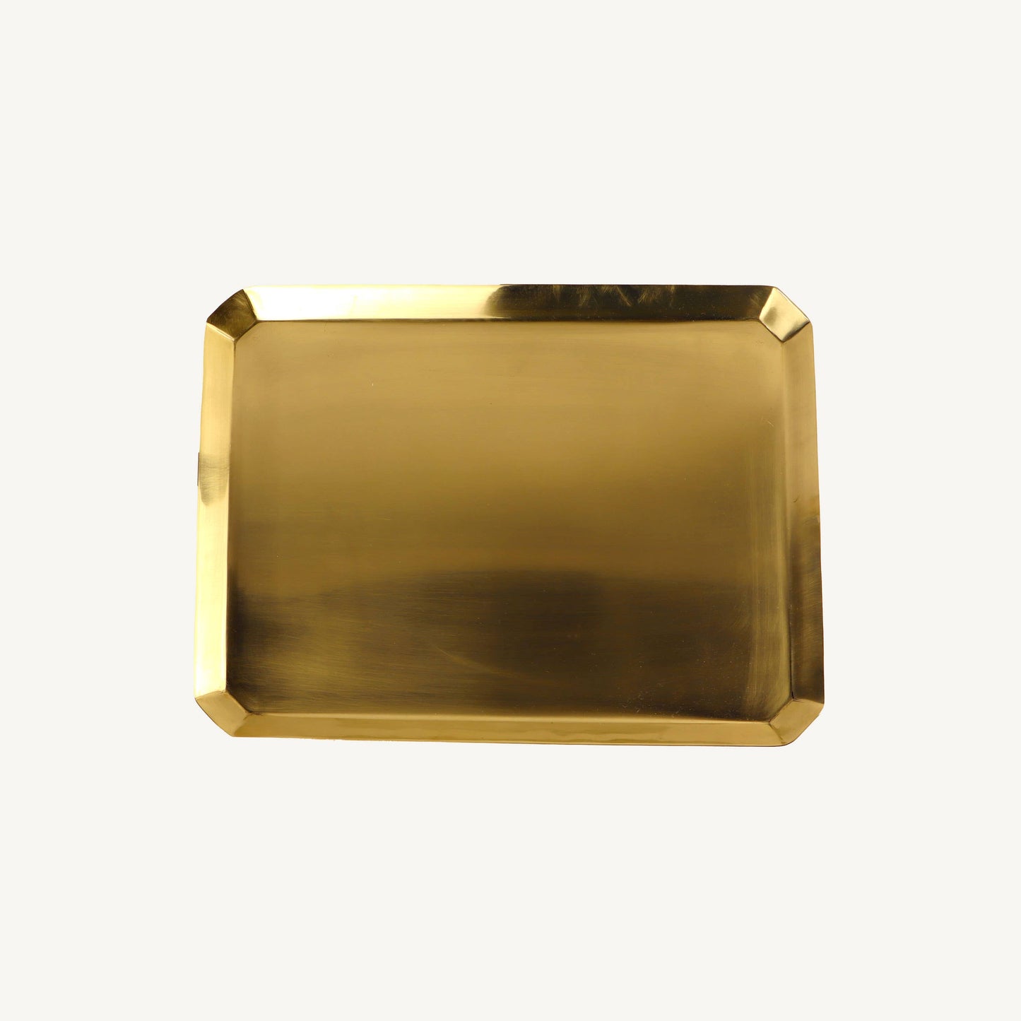 Brass Octagonal Tray Brass Large - Curated Home Decor