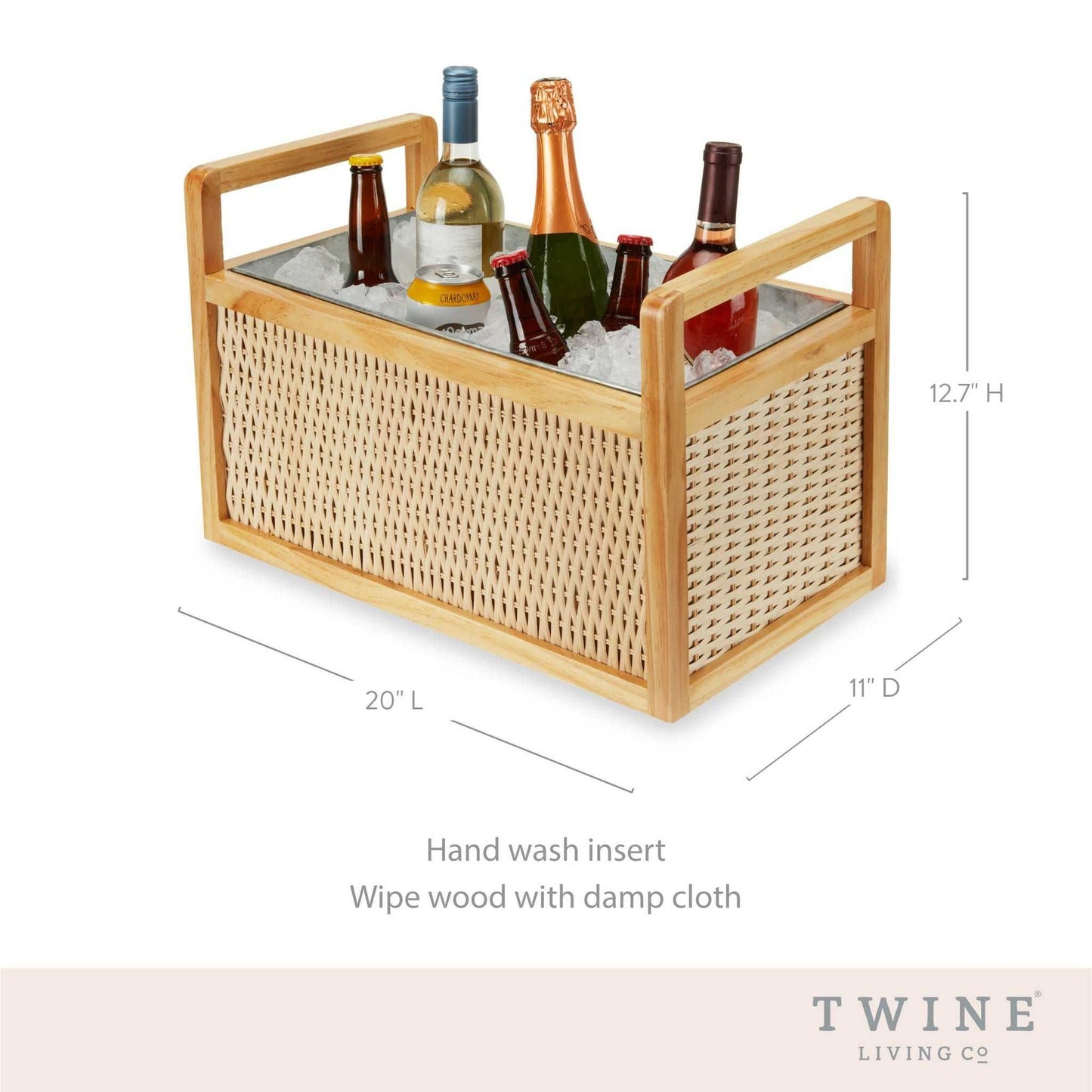 
                  
                    Rattan and Wood Beverage Tub - Curated Home Decor
                  
                