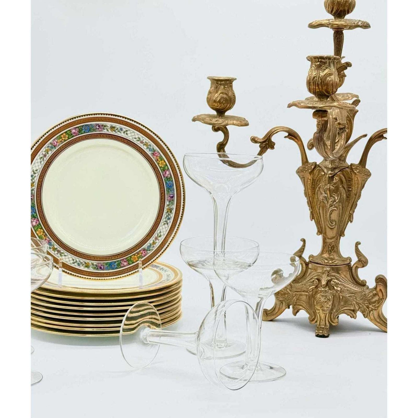 
                  
                    Floral Trim European Style China Set/10 - Curated Home Decor
                  
                