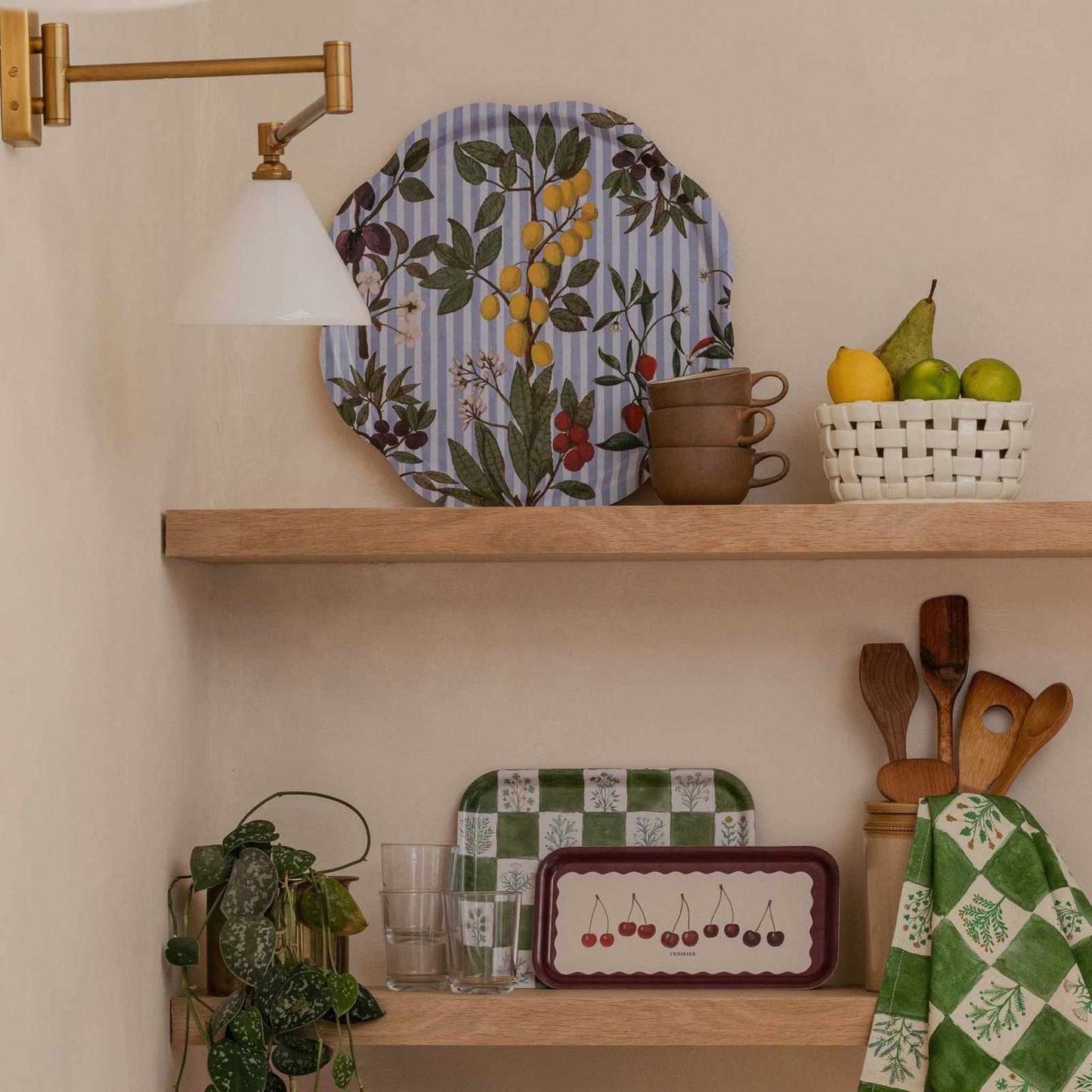 
                  
                    Festival of Fruits Birchwood Tray - Curated Home Decor
                  
                