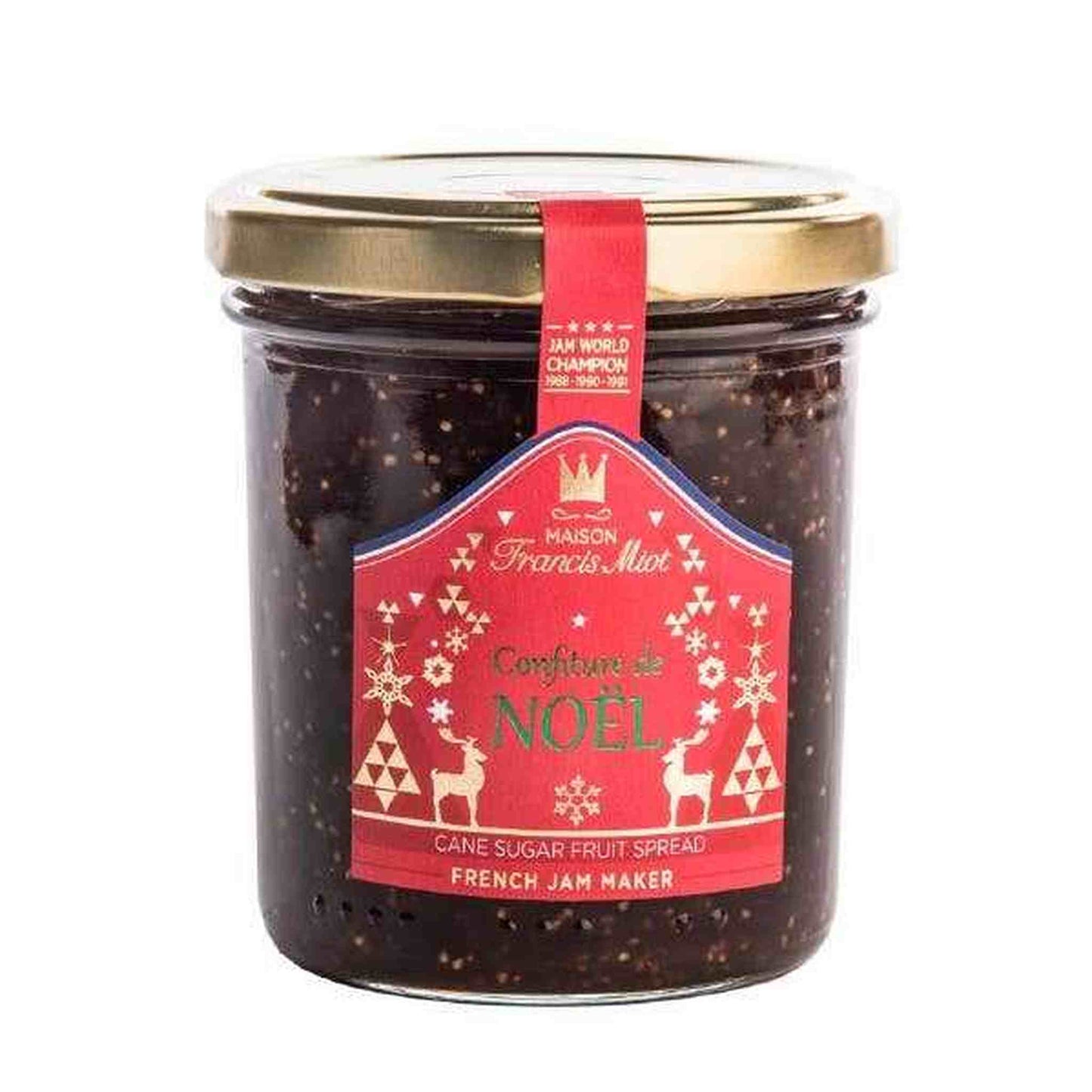 Francis Miot Christmas Jam seasonal fig and fruit preserve with almonds and rum 7.76oz
