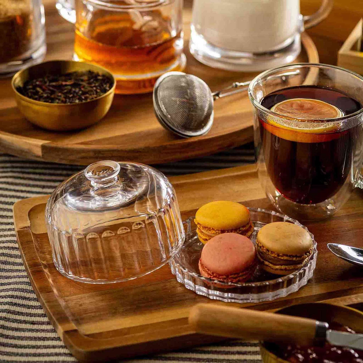 
                  
                    Glass Dessert Dish with Lid - Curated Home Decor
                  
                