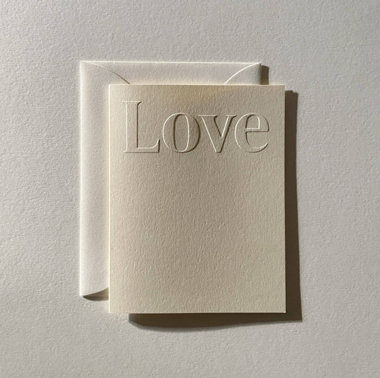 Love No. 19: Creme / Single Card