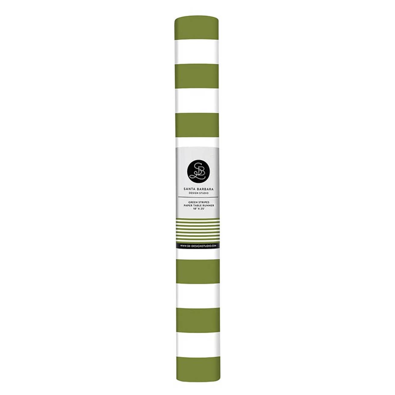 Table Runner - Green Stripe - Curated Home Decor