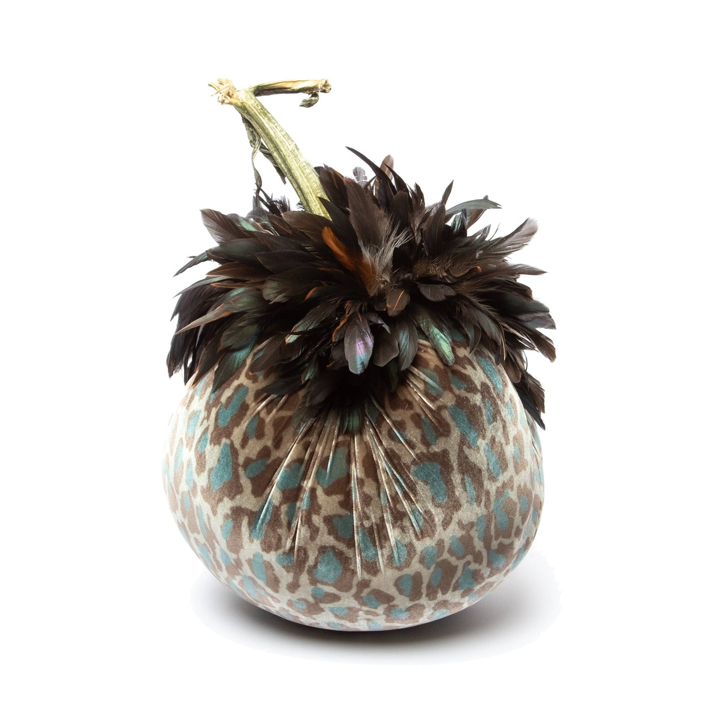 
                  
                    Greige Leopard · Bronze Feather Collar – 8"
                  
                