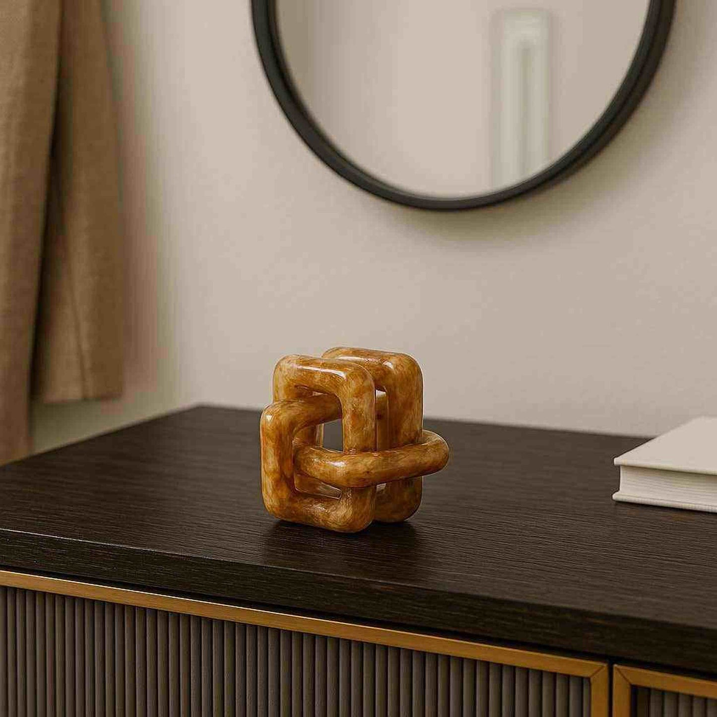 
                  
                    Tan 6 in. Marbled Resin Knot - Curated Home Decor
                  
                
