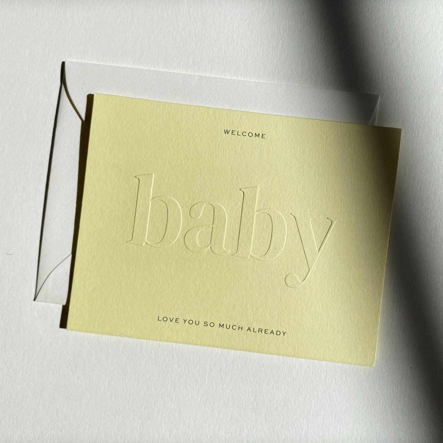 
                  
                    Baby No. 23: Butter / Single Card - Curated Home Decor
                  
                