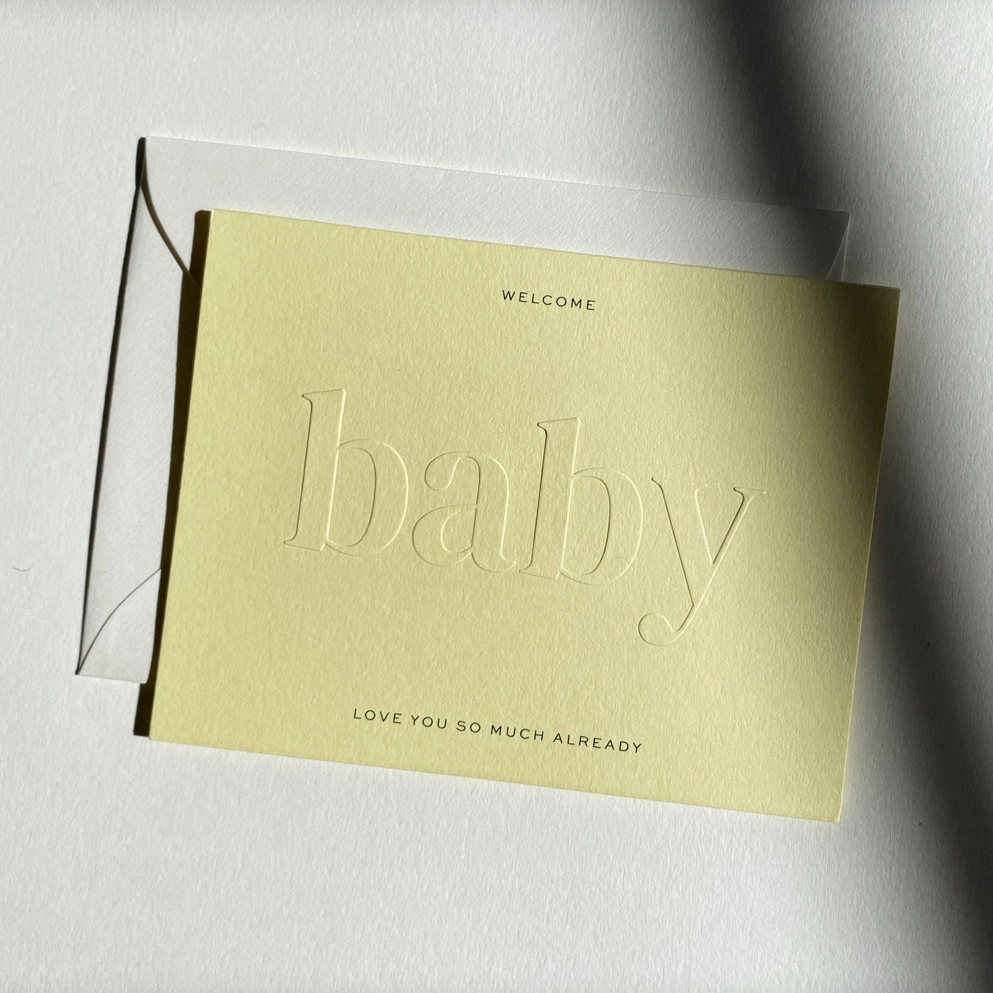 Baby No. 23: Butter / Single Card - Curated Home Decor