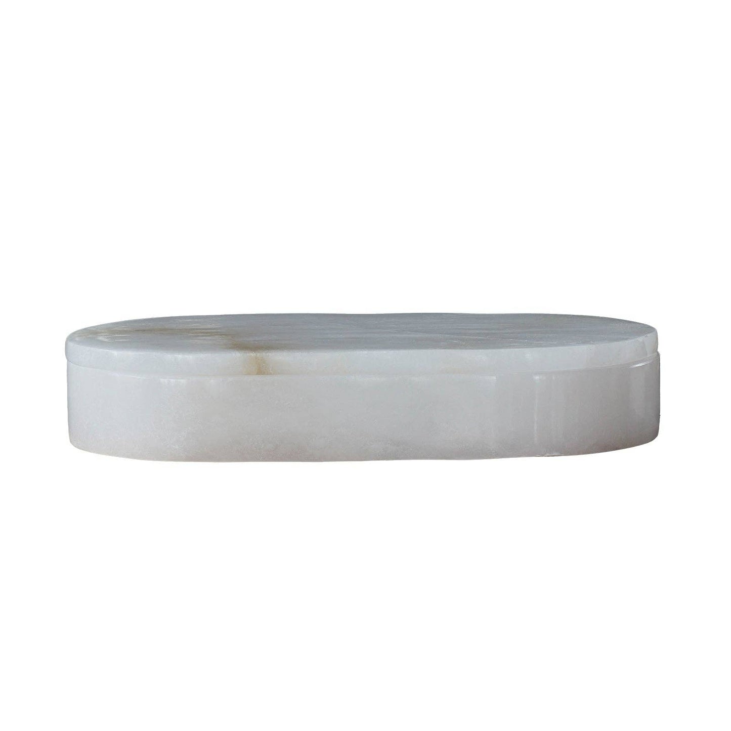 Alabaster Box Large Oval - Curated Home Decor