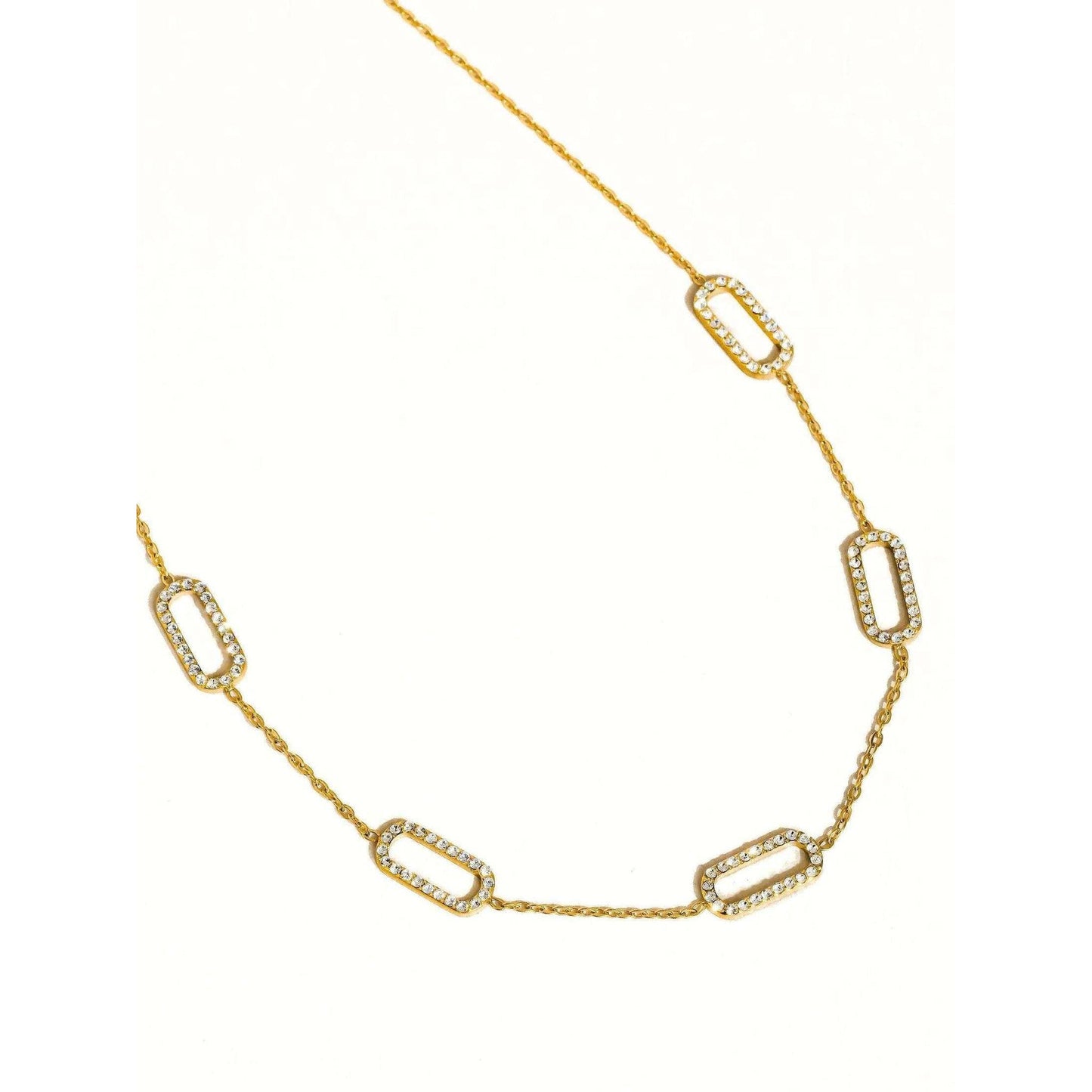 
                  
                    Burnisse 18K Gold Non - Tarnish Dainty Geometric Chain Necklace - Curated Home Decor
                  
                