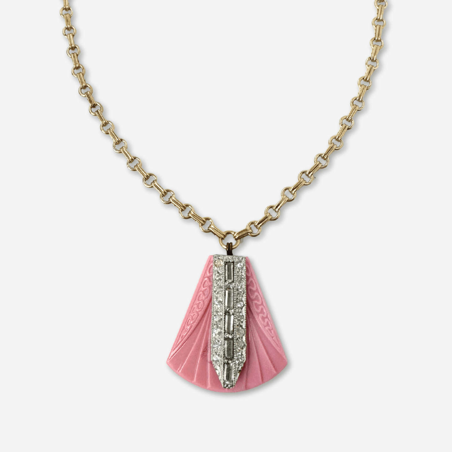 
                  
                    Refashioned Vintage Czech Glass and Rhinestone Pendant Necklace - Curated Home Decor
                  
                