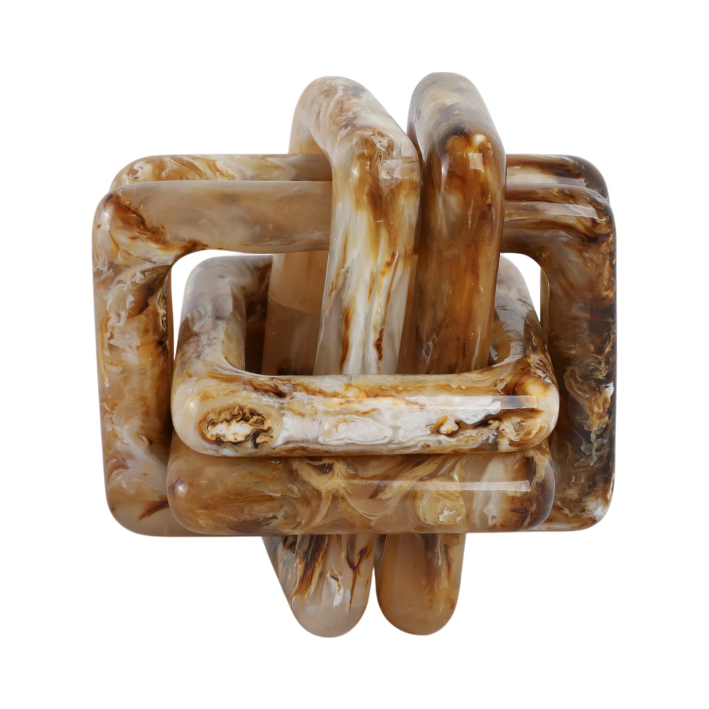 Tan 6 in. Marbled Resin Knot