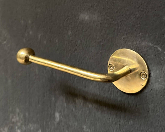 Brass Toilet Paper Holder, Solid Brass Toilet Roll Holder - Curated Home Decor