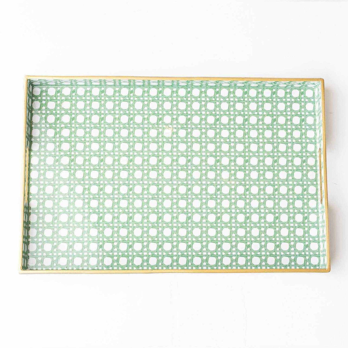 
                  
                    Green Cane Rectangular Tray - Curated Home Decor
                  
                