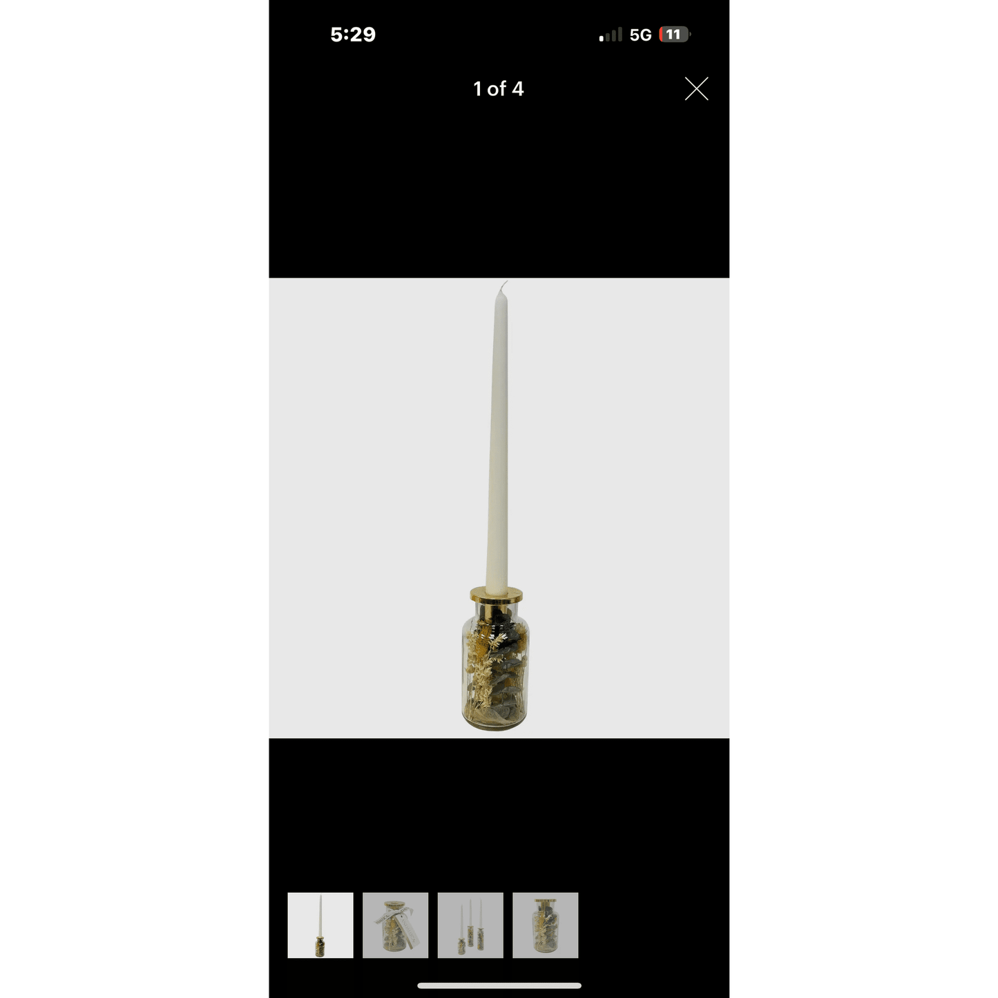 
                  
                    Spring Blooms Botanical Taper Candle Holder: Tall - Curated Home Decor
                  
                
