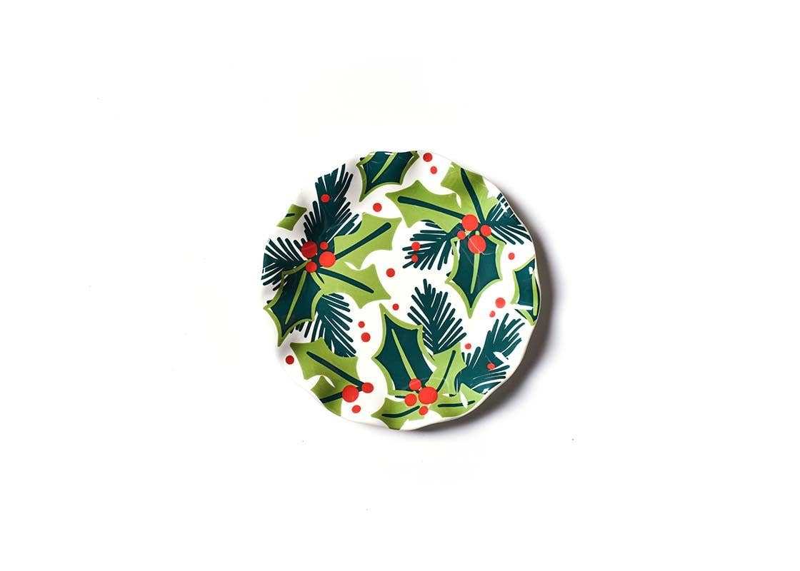 Holly Ruffle Salad Plate - Curated Home Decor