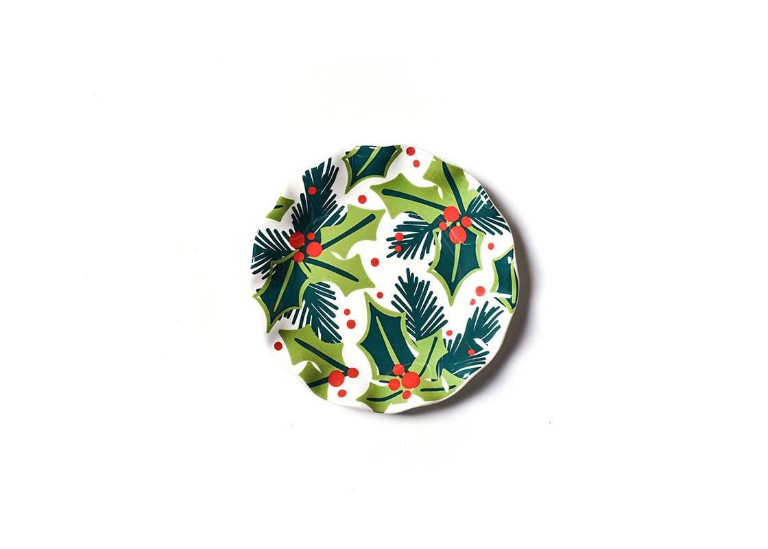 Holly Ruffle Salad Plate