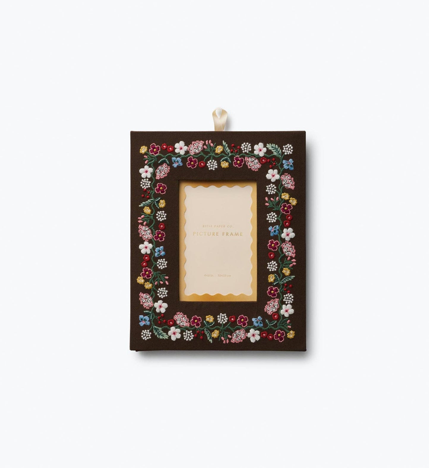 Portico Embroidered Picture Frame - Curated Home Decor
