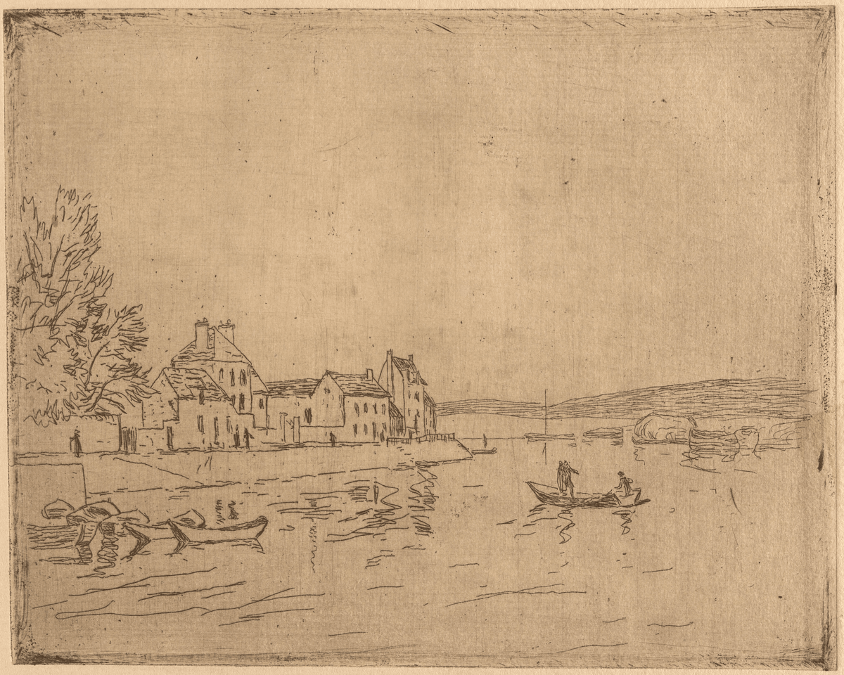 
                  
                    On the Banks of the Loing Antique Art Print: 5x7 - Curated Home Decor
                  
                