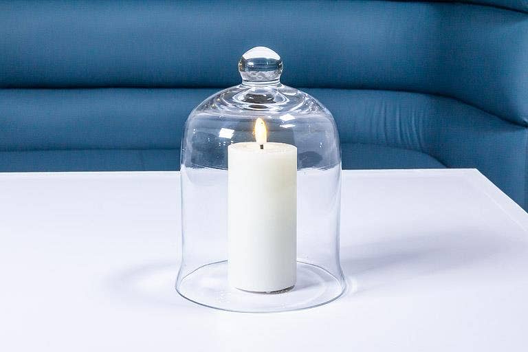 
                  
                    Clear glass bell-shaped cloche, 7 inch, photo 5
                  
                