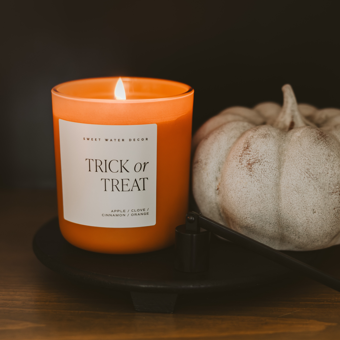 Trick or Treat 15 oz Soy Candle, Matte Jar - Curated Home Decor