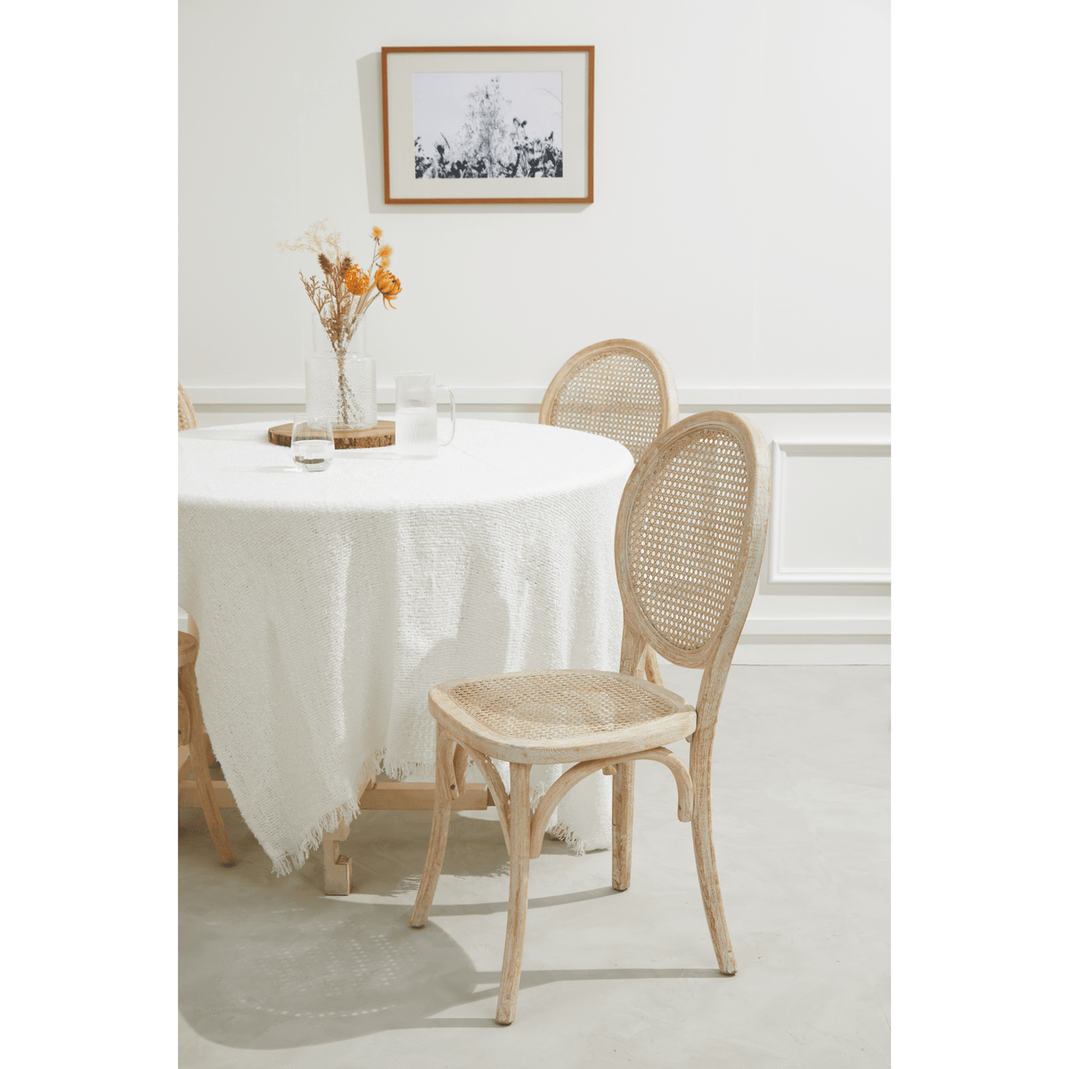 
                  
                    King Louis Dining Chairs-White Wash - Curated Home Decor
                  
                