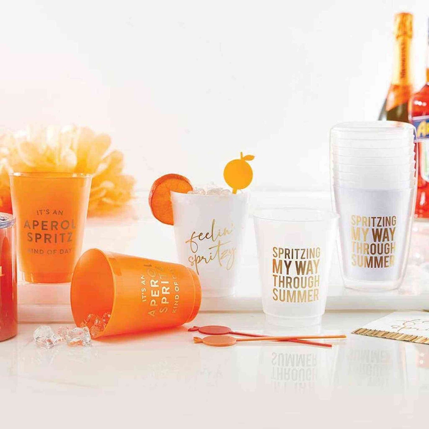 
                  
                    Acrylic Orange Stir Sticks Santa Barbra - Curated Home Decor
                  
                