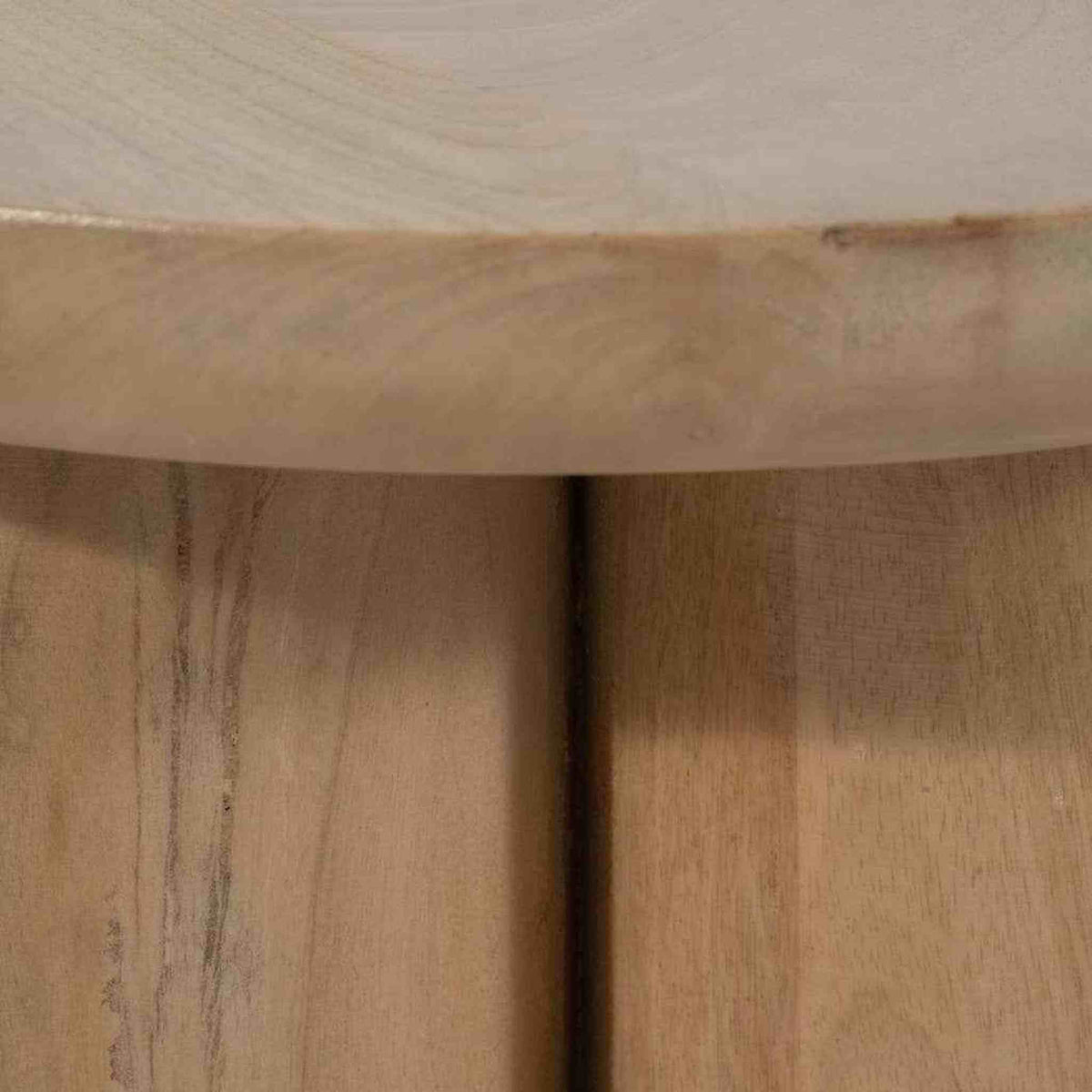 
                  
                    18 In. Natural Wood Scandinavian Farmhouse Side Table - Curated Home Decor
                  
                
