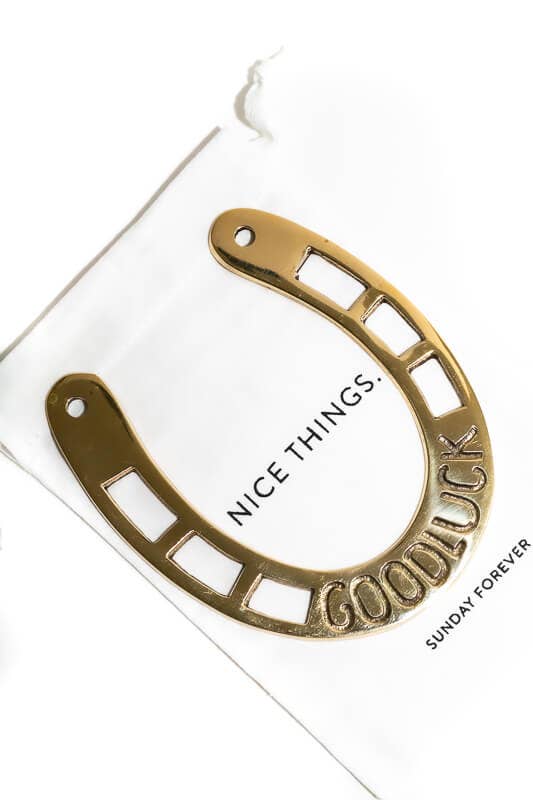 Get Lucky Gold Horseshoe - Curated Home Decor