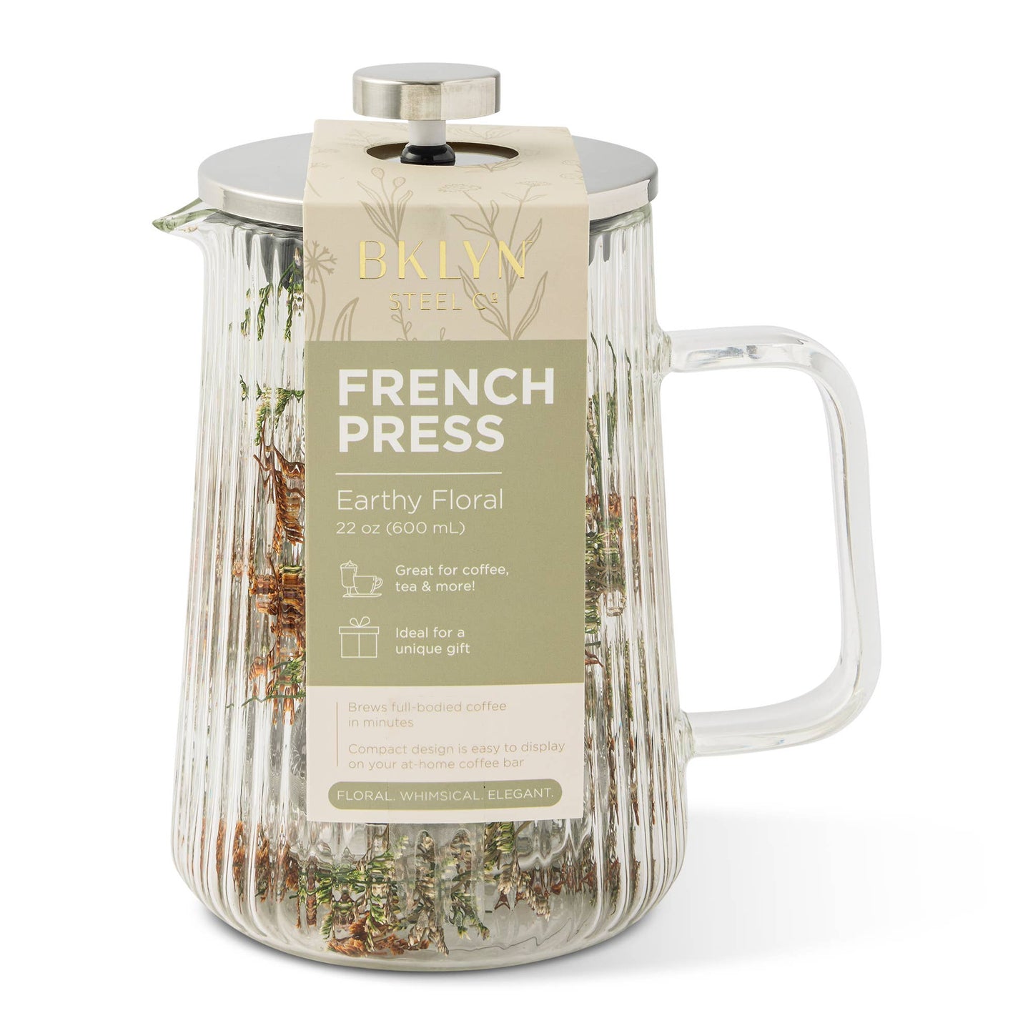 
                  
                    Double Wall Floral French Press — 22oz - Curated Home Decor
                  
                