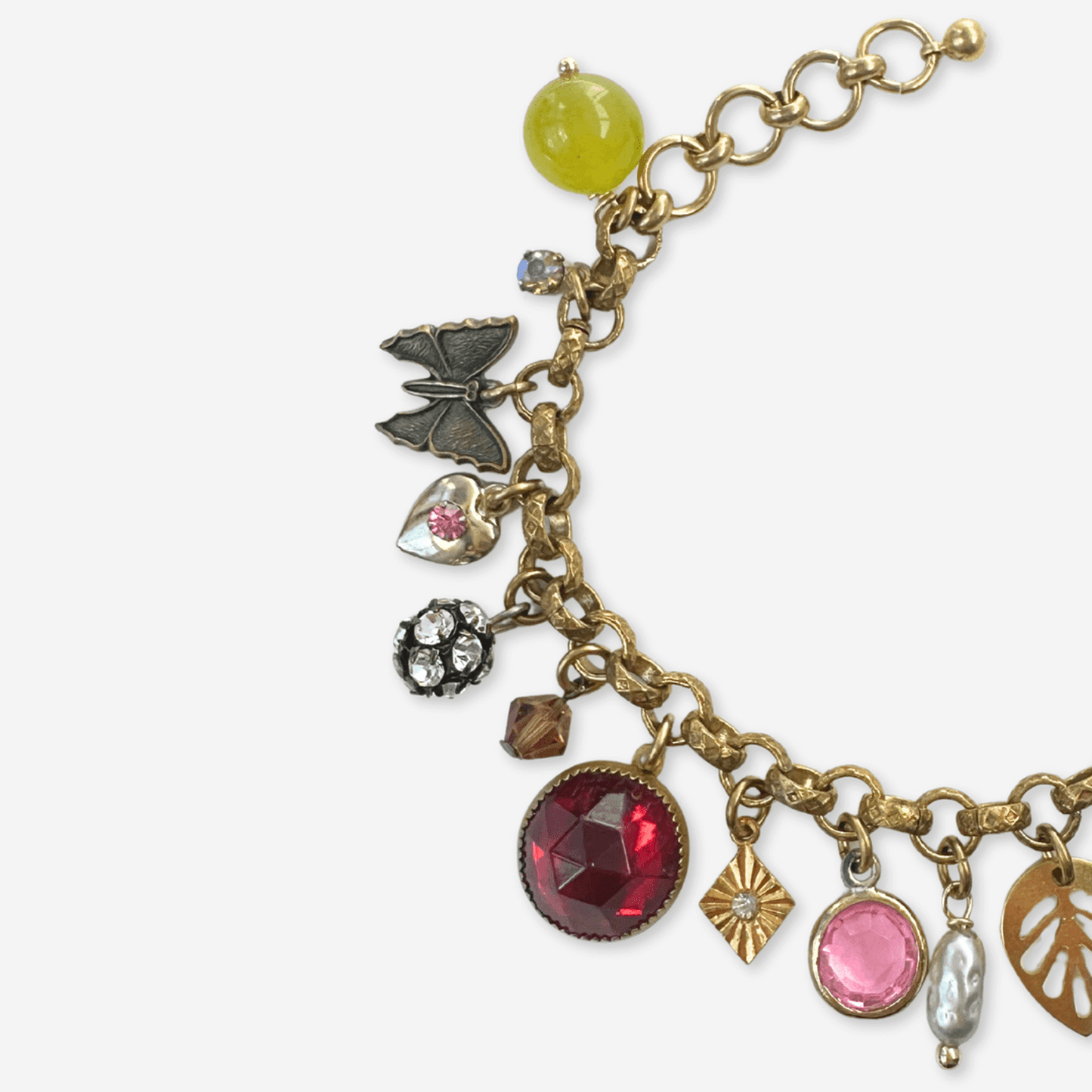 
                  
                    Repurposed vintage mixed charm bracelet - Curated Home Decor
                  
                