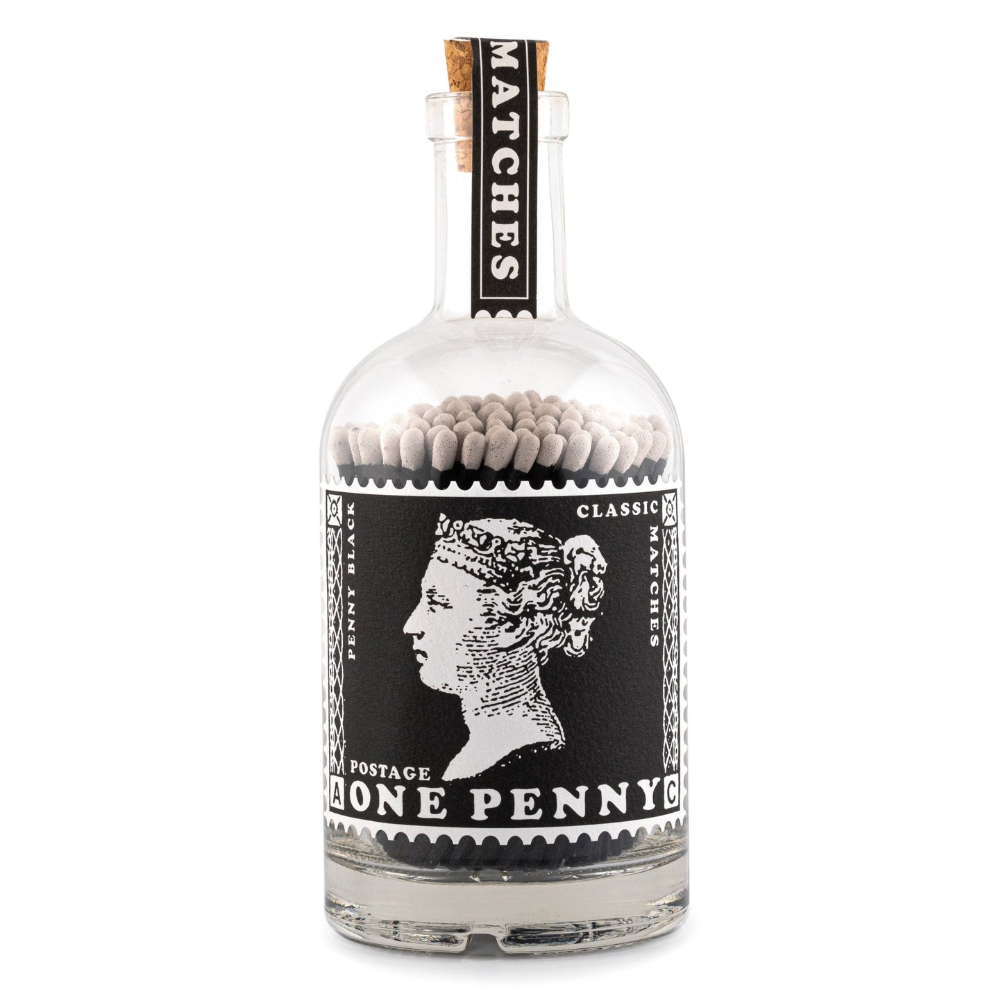 Penny | Glass Bottle - Safety Matches - Curated Home Decor