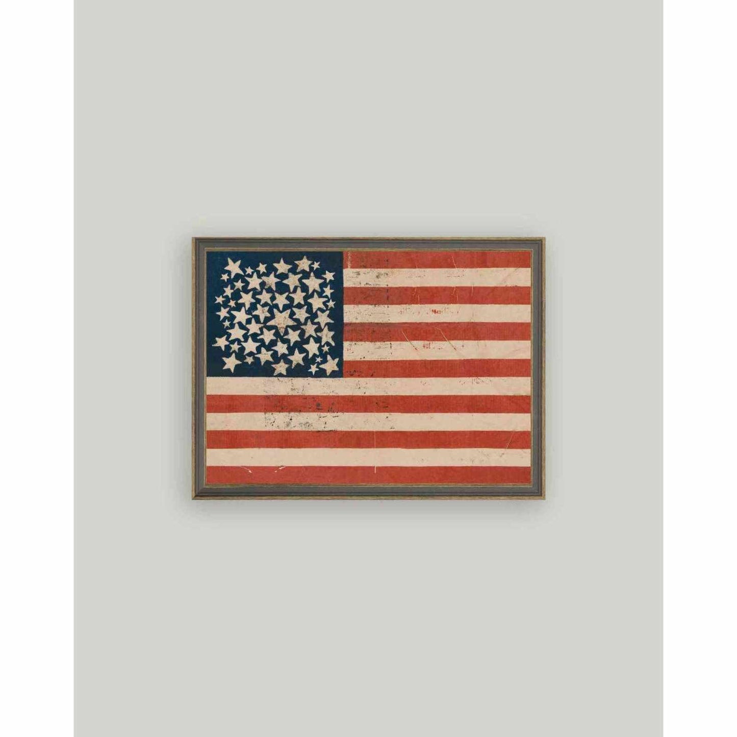 
                  
                    Rustic Flag Framed Antique Art: 6x4 - Curated Home Decor
                  
                