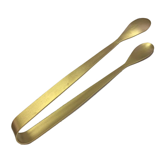 Ice Tongs in Matte Brass Finish