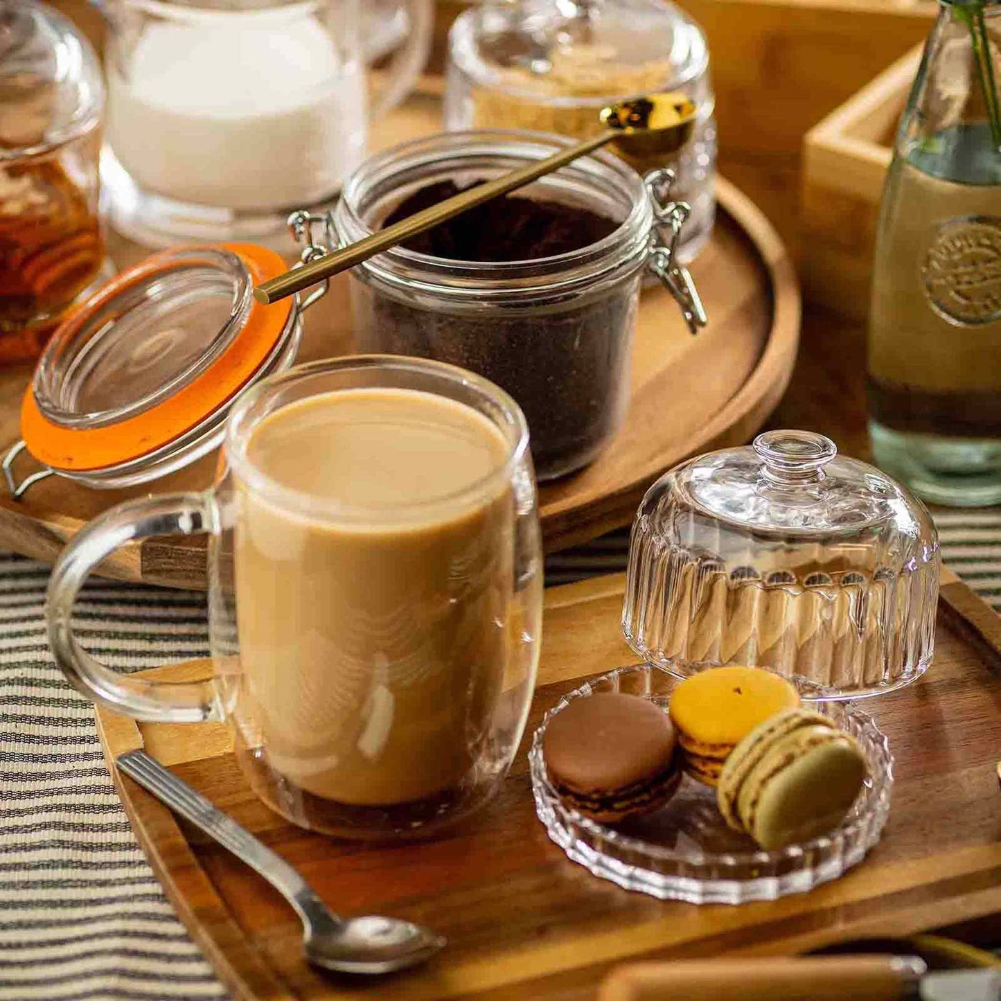 
                  
                    Glass Dessert Dish with Lid - Curated Home Decor
                  
                