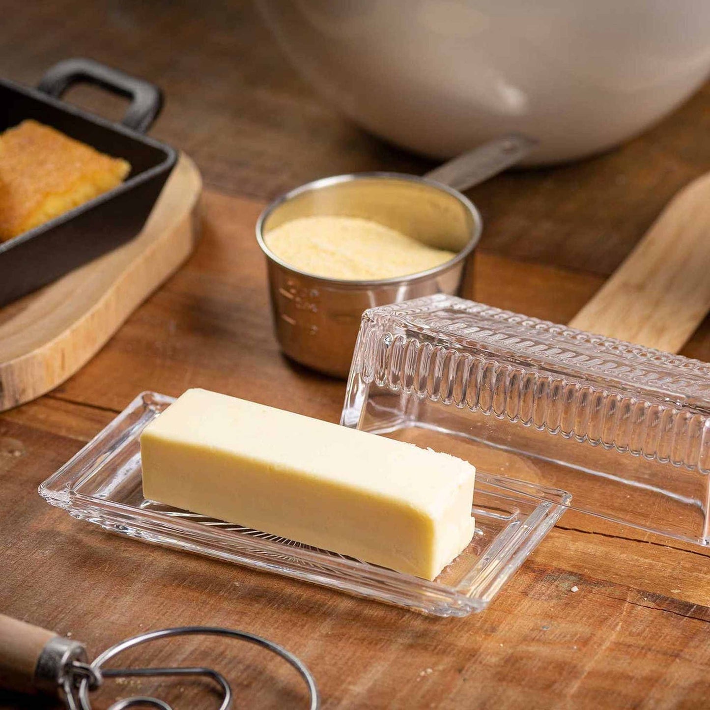 
                  
                    Embossed Butter Dish - Curated Home Decor
                  
                