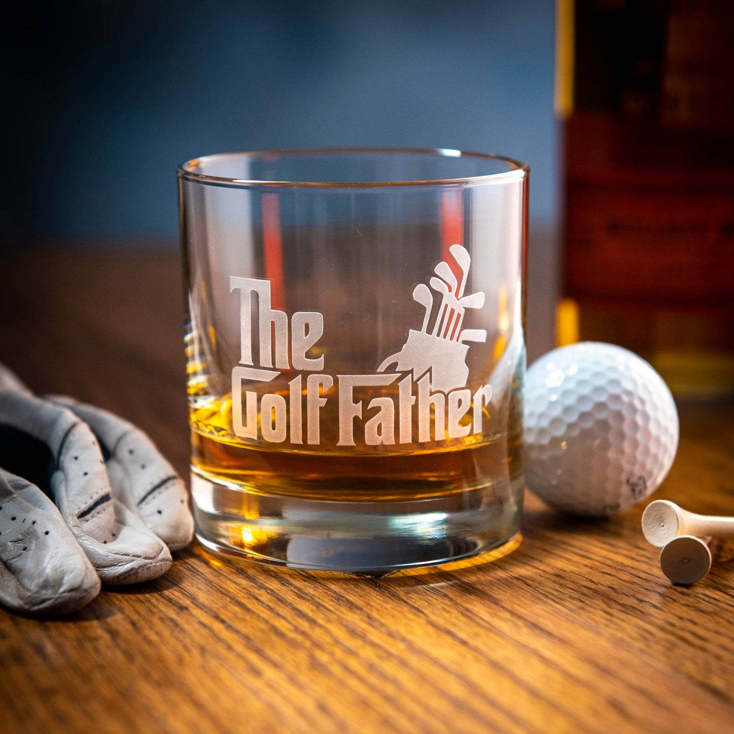 The Golf Father Rocks Glass - Curated Home Decor