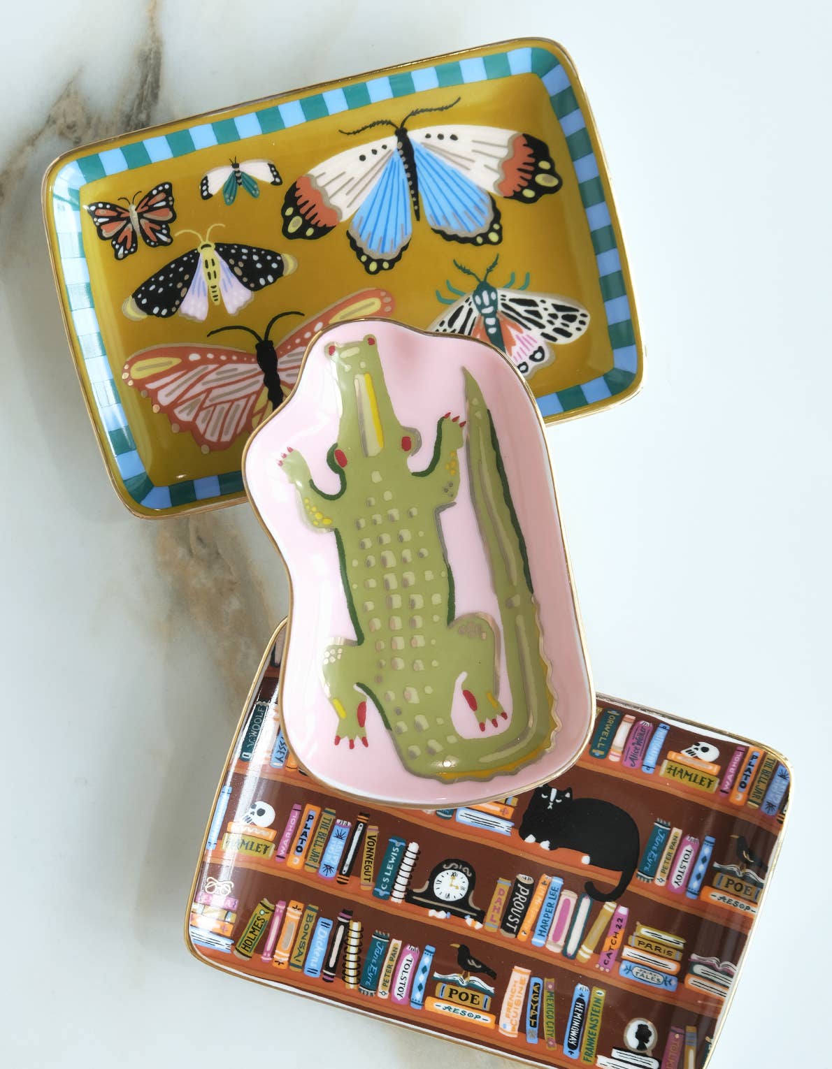 
                  
                    Bookshelf Porcelain Trinket Tray - Curated Home Decor
                  
                