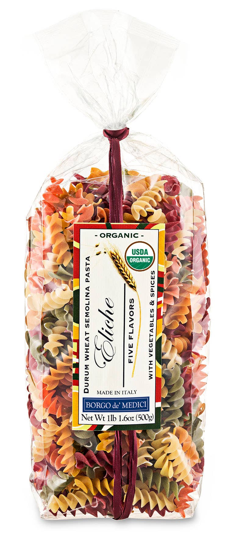 Organic 5 Color Eliche Pasta - Curated Home Decor