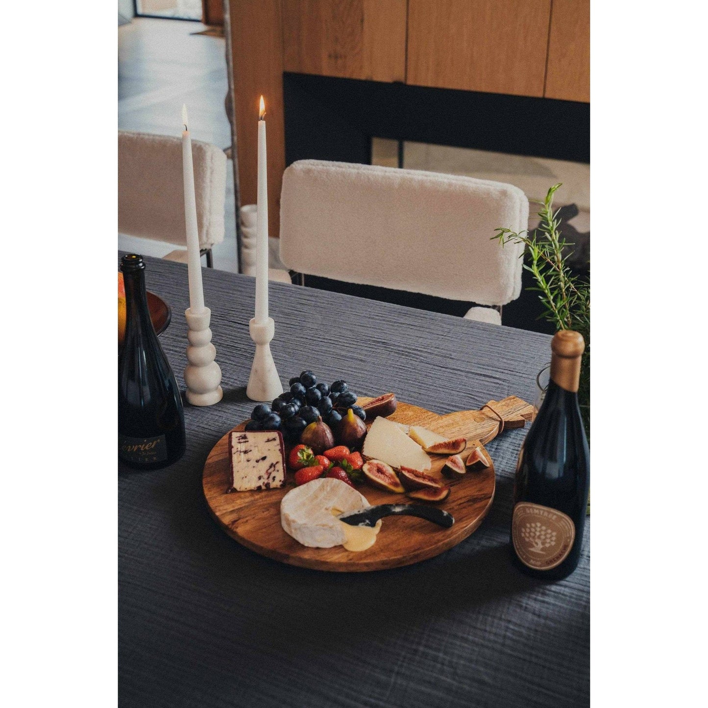 
                  
                    Wood Round Grazing Board | 11.8" - Curated Home Decor
                  
                