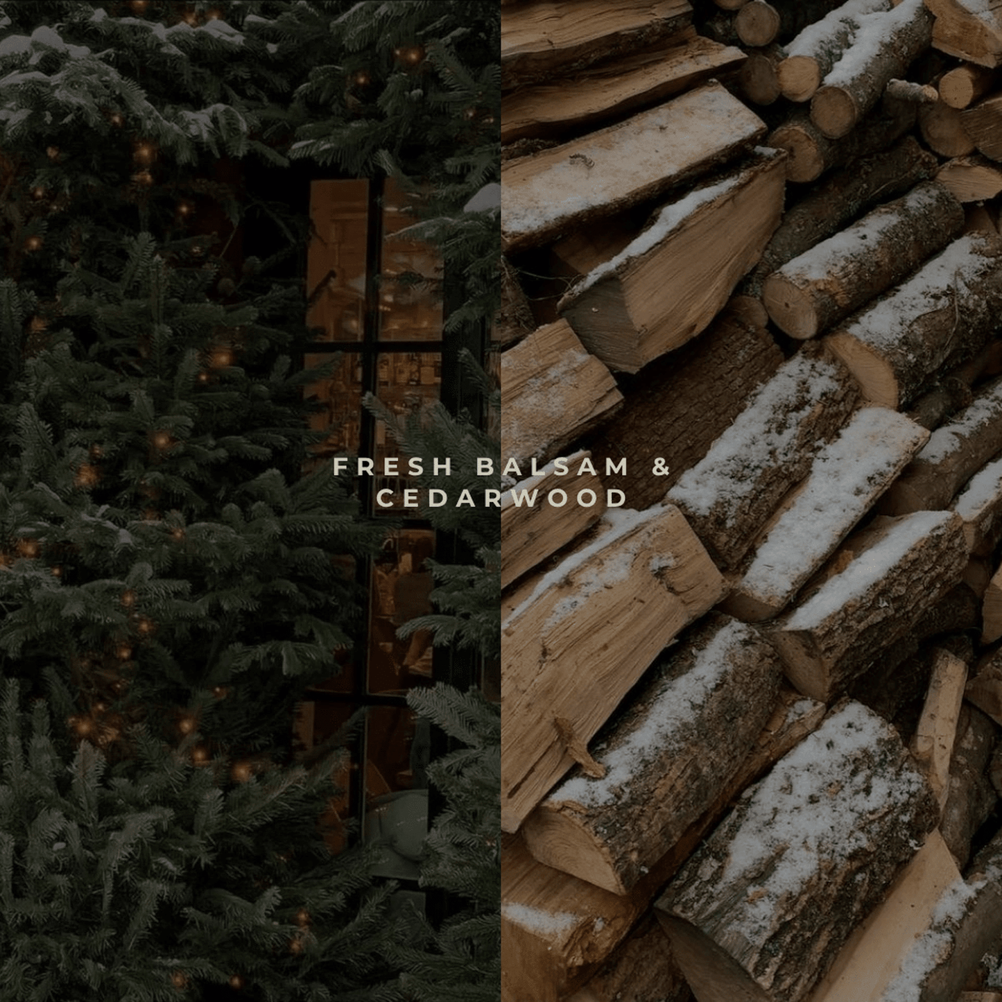 
                  
                    Fresh Balsam & Cedarwood Soy Candle Black/White - Curated Home Decor
                  
                
