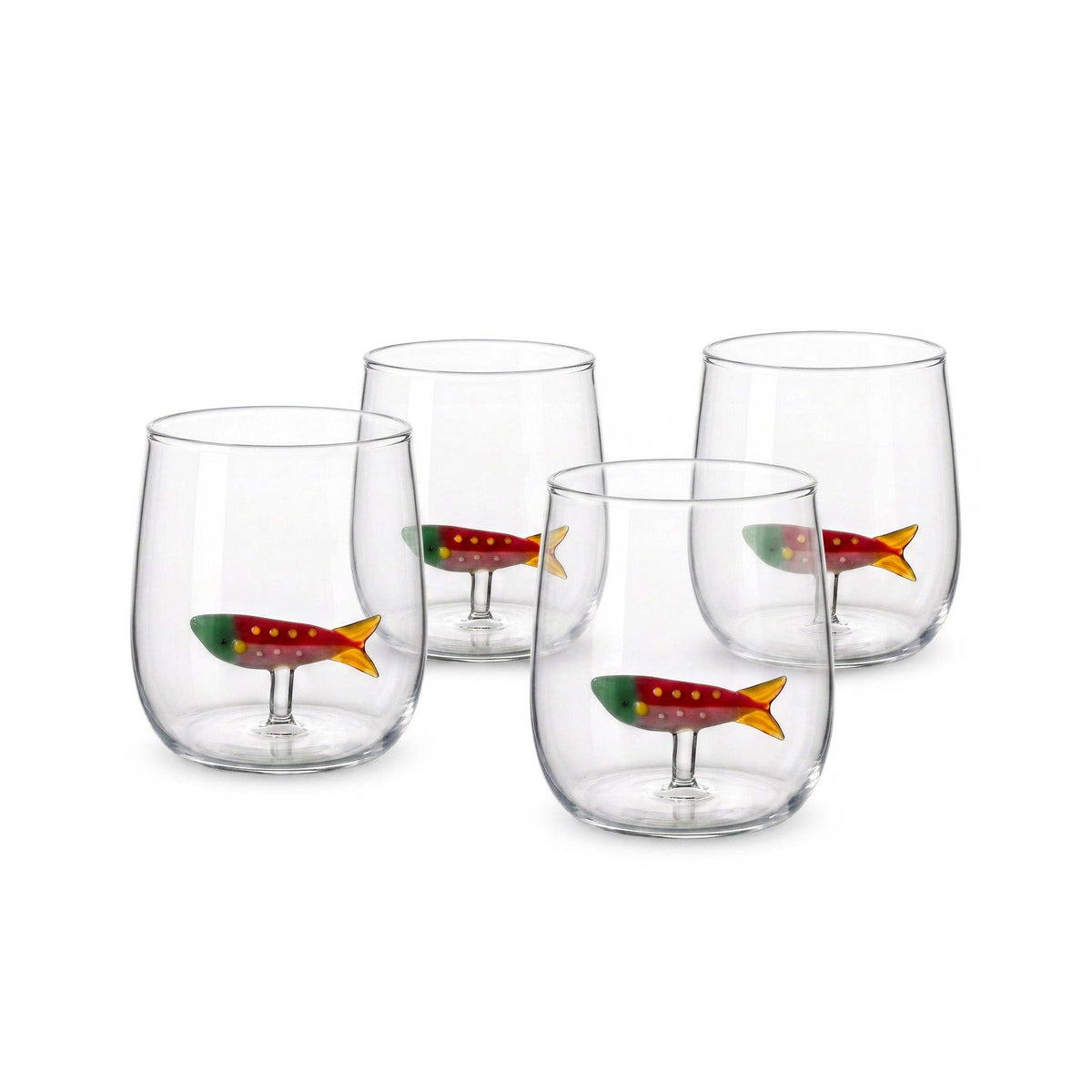 
                  
                    Fishy Water Glasses, Set of 4 - Curated Home Decor
                  
                