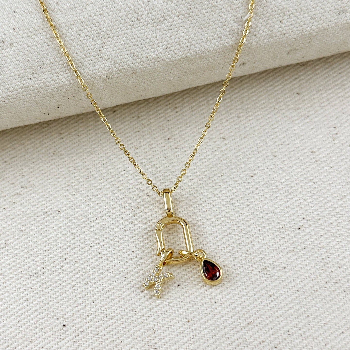 
                  
                    18k Gold Filled Carabiner Pendant - Curated Home Decor
                  
                