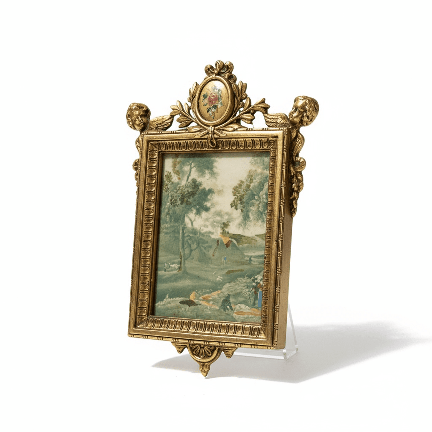 
                  
                    19th‑Century Pastoral Landscape (Italian School) — Oil on Panel in Ornate Gilt Frame - Curated Home Decor
                  
                